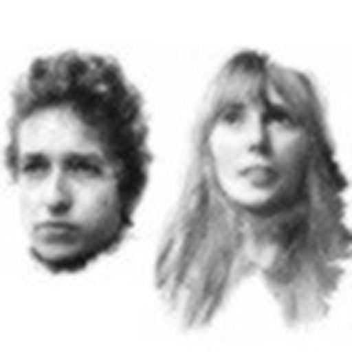 bobdylan-n-jonimitchell:Bob Dylan & Joan