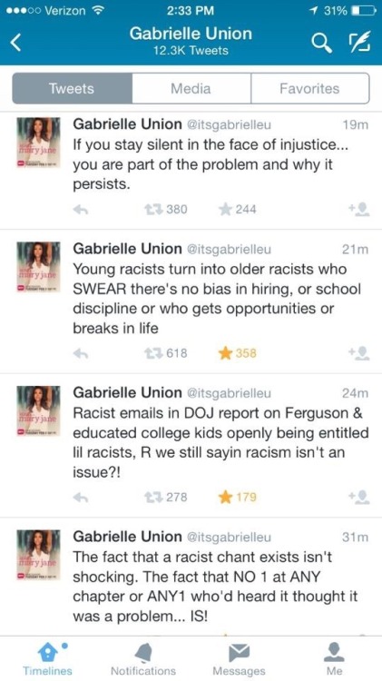 Sex fedorasand501s:Gabrielle Union on SAE chant pictures