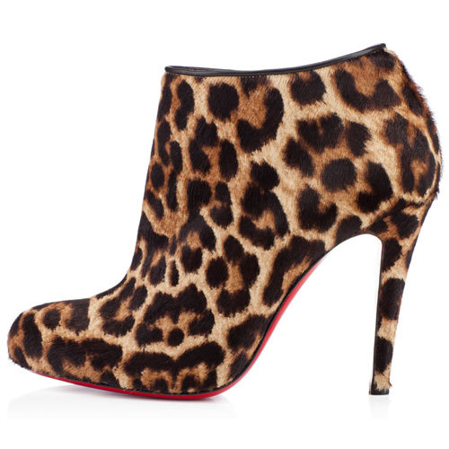 Sale red bottom heels-Belle 100mm leopard print booty