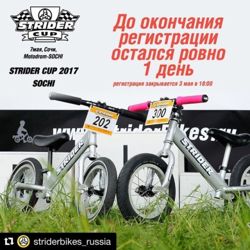 hm7: ストライダー・ロシア公式。オフセッター的なものが見える。 #Repost @striderbikes_russia with @repostapp ・・・ Друзья! Напоминае