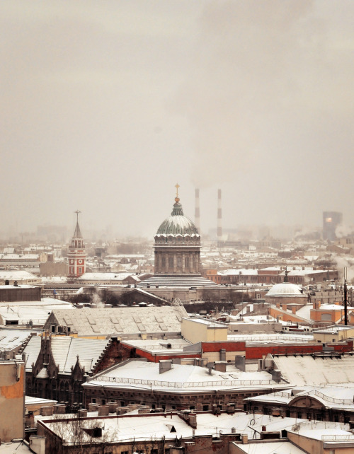 taurija:View of the St. Petersburg from the colonnade of St. Isaac’s Cathedral