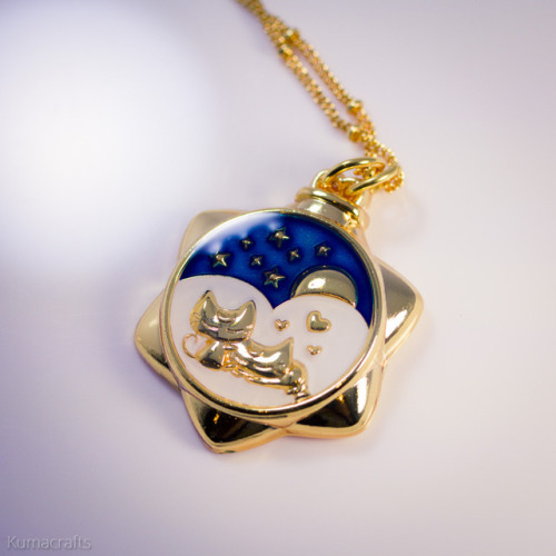 We’ve got 2 new Metal items coming out tomorrow! One is a gold locket style pendant with cuddling ki