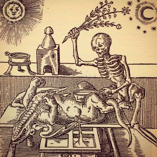 bassiumortis:Woodcut from Theosophical view for Alchemy by Leonhardt Thurneysser zum Thurn, 1574