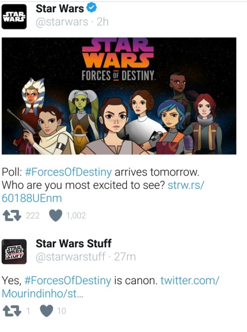 nonibear11: Forces of Destiny is canon