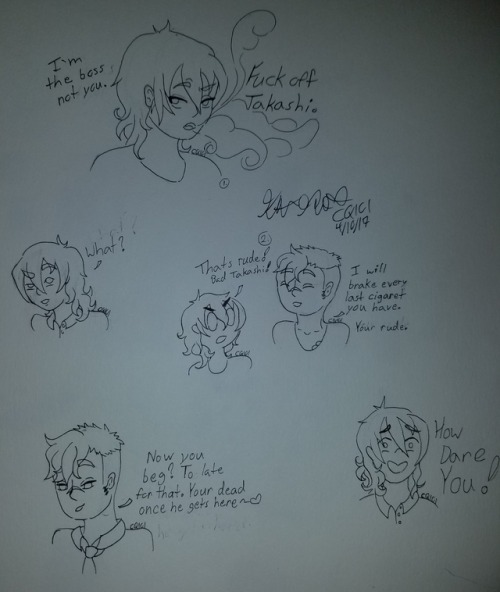 Lined My Doodles For My Sheith Mafia AU. Drawing These Two Is So Much Fun. Even More Fun When They Don't