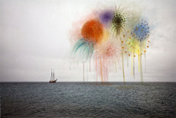 terresauvage:  Sarah Anne Johnson Fireworks, 2010 Explosions, 2011 Dripping Fireworks, 2010 Arctic Wonderland series