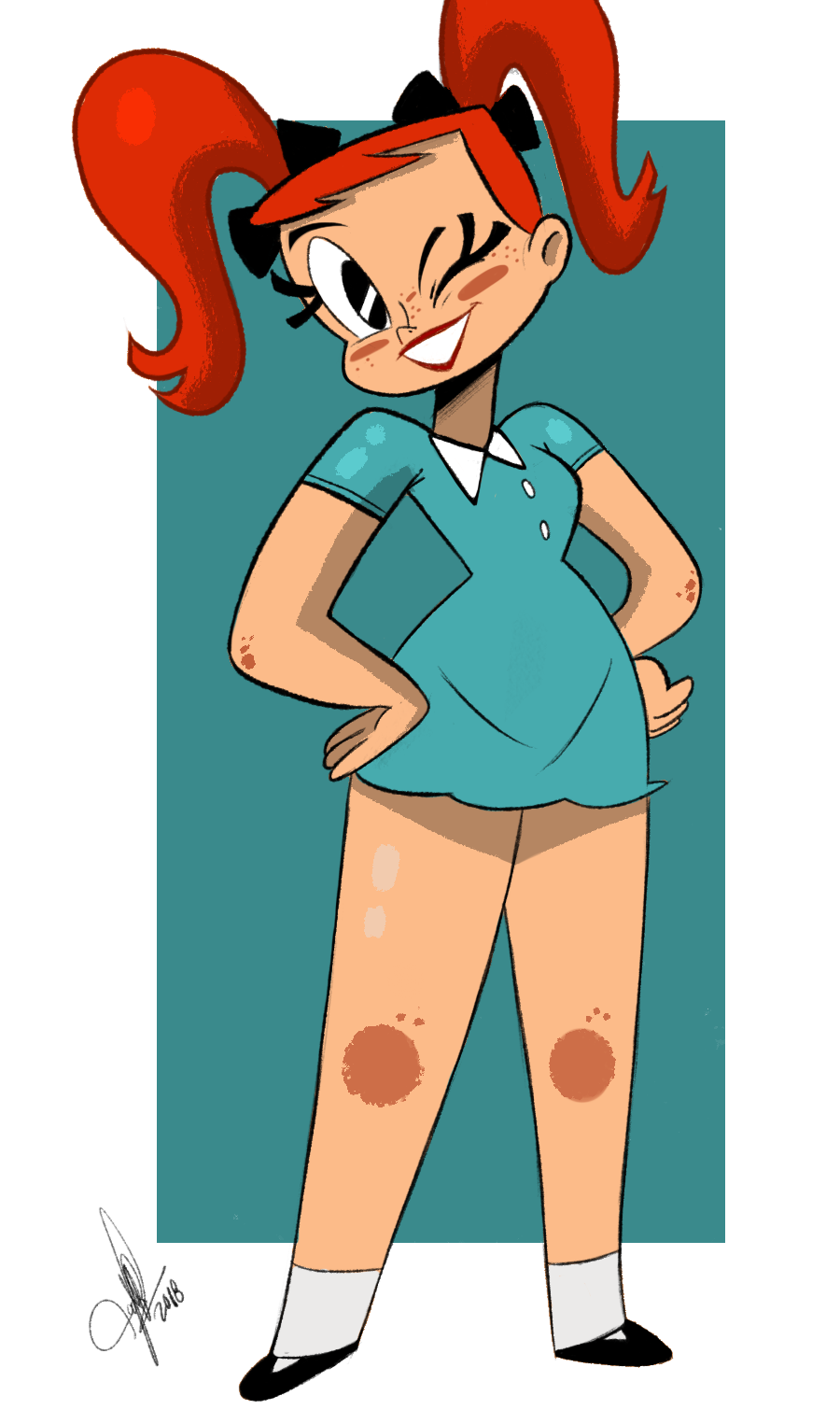 todd-drawz:It’s Jenny Wakeman! But this time as a human gurl. She’s not really