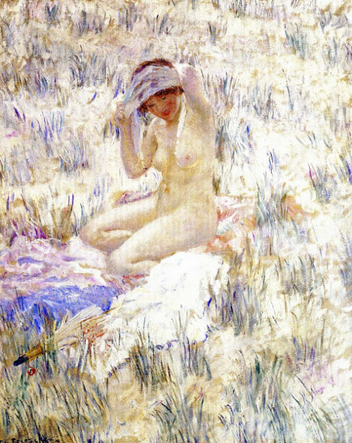 On the Dunes  -  Frederick Carl Frieseke 1913Impressionism