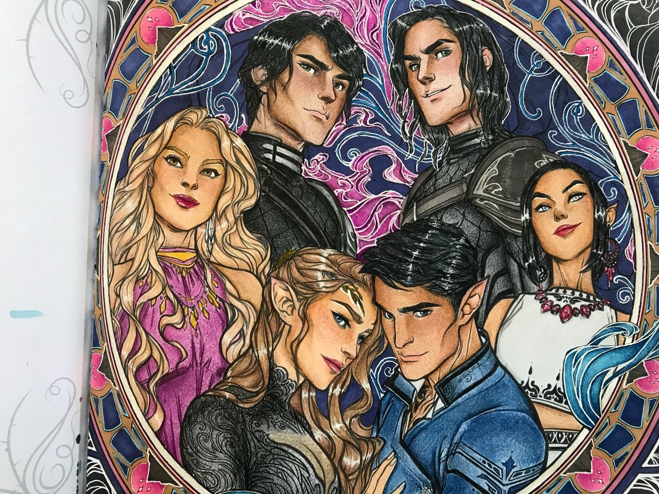 Will not be posting anymore — a-amren: Here's some acotar coloring book. I  had