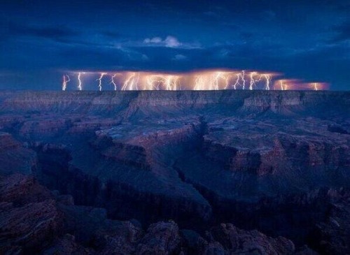 Porn Pics wastelandsofficial:  Grand Canyon lightning