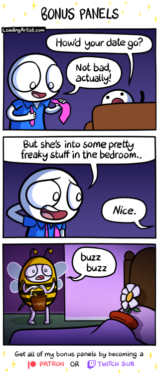 a budding romance I’ve made the bonus panels for this one public! Become a patron, twitch sub,