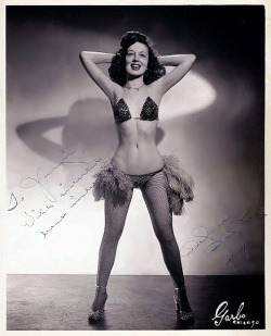 Delores Del Rey Vintage Promo Photo Of This Popular West Coast Dancer, Not To Be