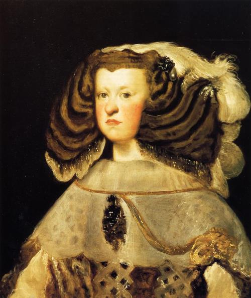 Portrait of Queen Mariana of Spain by Velasquez, 1655-57