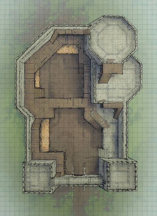 Fort Foul Luck – Castle Battle MapThis is ‘Fort Foul Luck,’ my new 44x32 battle map! You