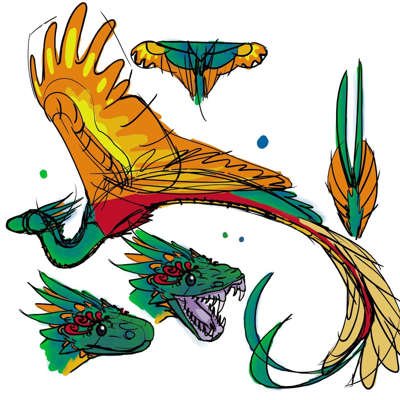Monkey D Dragon - Quetzalcoatl Theory by caiquenadal on DeviantArt