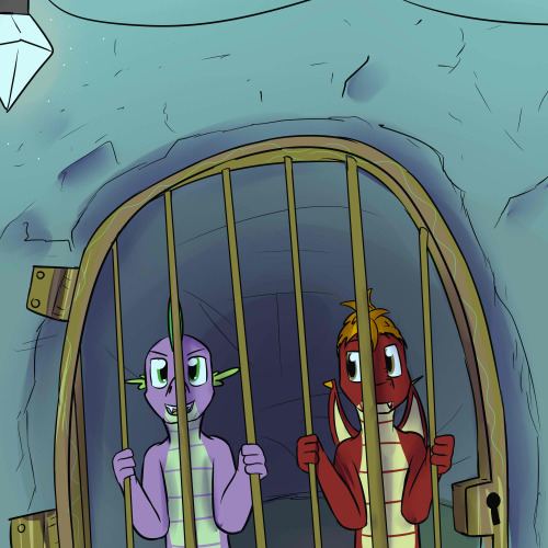  (page 65) “I’m thinking we’re busting out of here,” Spike answered confidently, “You, me, my friends, and your friends, we’re all getting out of here.” “So…what’s the plan?” Mangle asked,