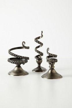 staceythinx:  Tentilla Coil Candle Holders from Anthroplogie 