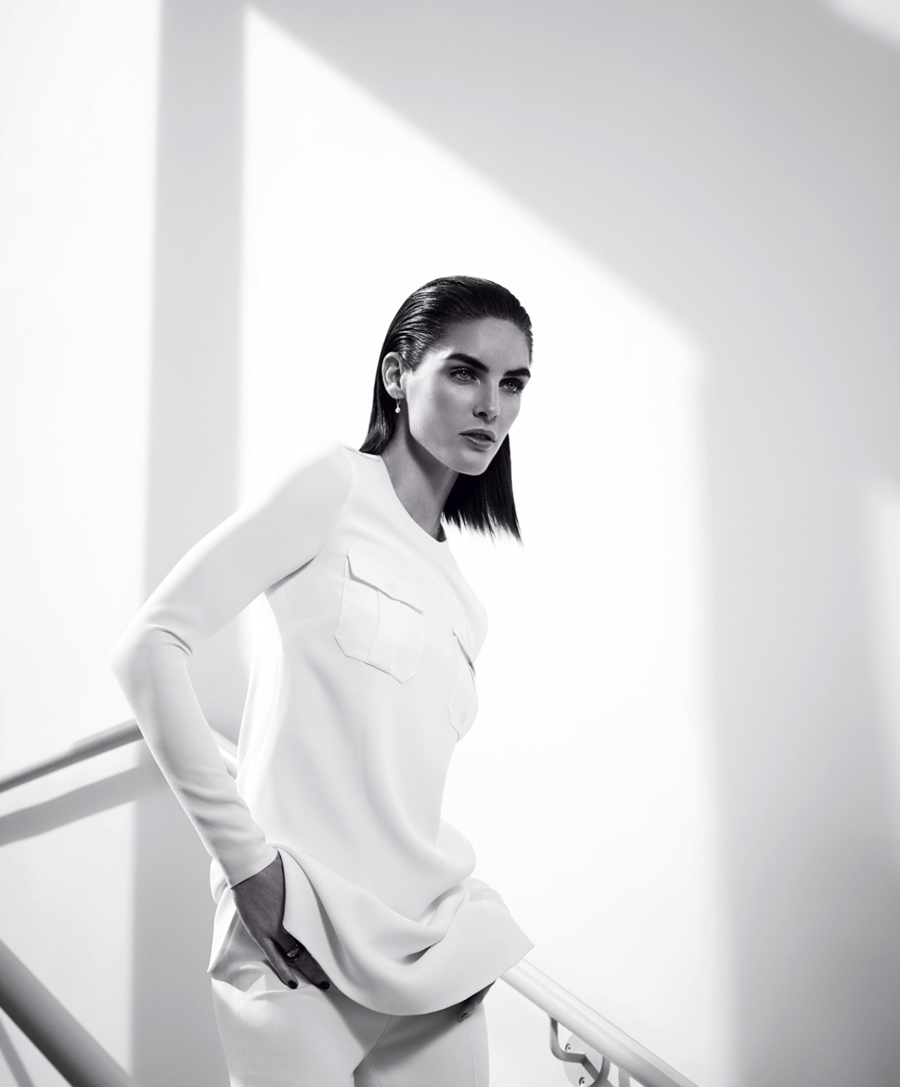 stormtrooperfashion:  Hilary Rhoda in “VIP Preview” by Nathaniel Goldberg for Harper’s