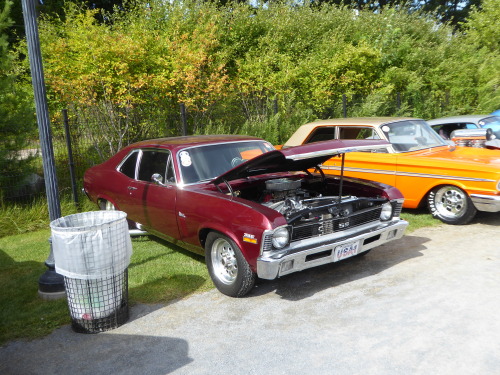 Chevy Nova with side pipes. This was a noisy one.