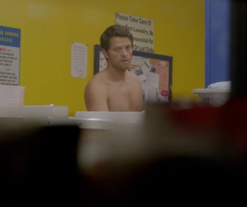 yellow-turtle:angeleyesmomma:From everything being shown of the new season, Castiel trying to wash h