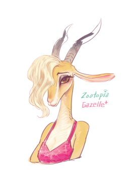 miele-turquiose:  20160302  Zootopia  Judy Hopps and Gazelle :D  
