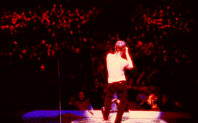 educazionesentimentale:  Dave Gahan taking pictures of the audience during “Never