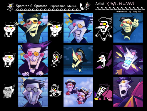 Little Spamton Expression Chart Thing I Did Super Duper Fun Methinks!