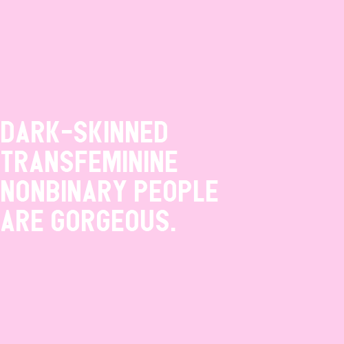 nonbinarypastels - [Image Description - A pink color block with...