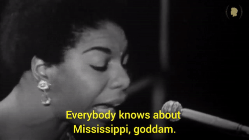 ghettablasta:And he spread this message all across the land. ©Eunice Kathleen Waymon better known as
