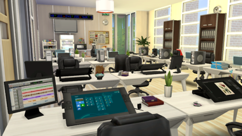 RIVERGATE STUDIOS (TS4 BUILDING - uses CC)(EN) @fresh-petal requested me a TV and music studio, and 