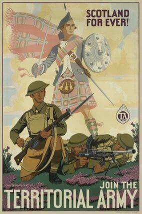 scotland for ever world war one poster