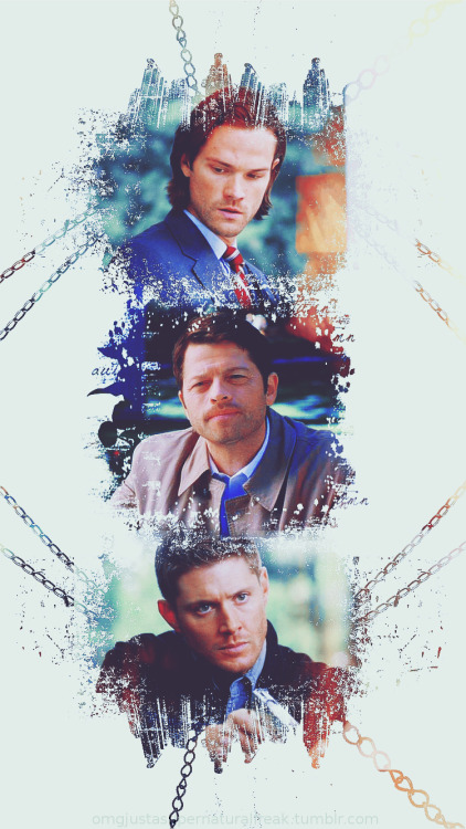 Supernatural Lock Screen Wallpaper in two different colors. :) Hope you like it. :)