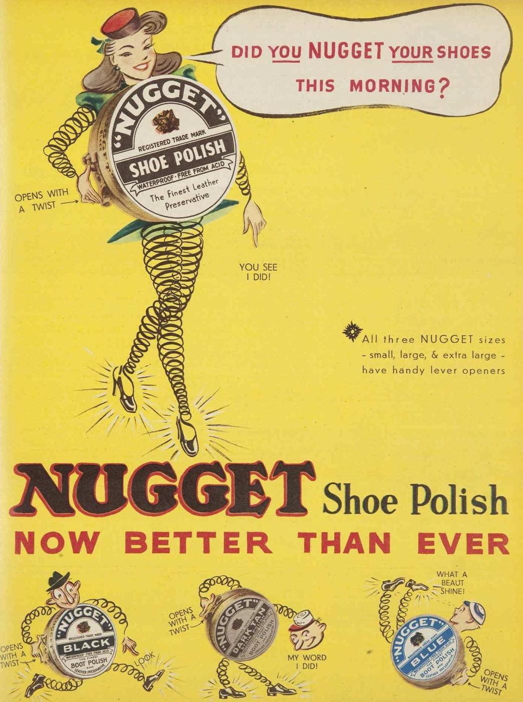 Nugget Shoe Polish - 1950