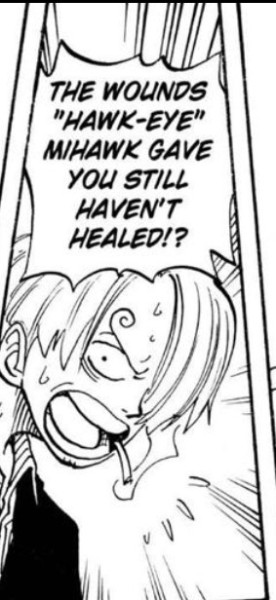i love how he says this as if being sliced all across your chest is something that should definitely be healed within a day #chp84#arlong park#one piece