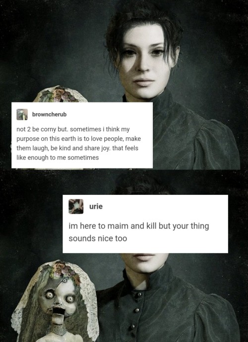 I Don't Have A Funny Caption, Heres Re8 As Textposts (and One Tweet) Fusnskam