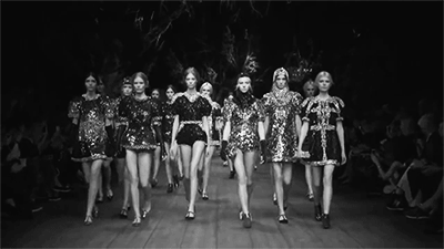 vagueism:  gliterature:  Dolce and Gabbana Winter 2015.  BLK × WHT