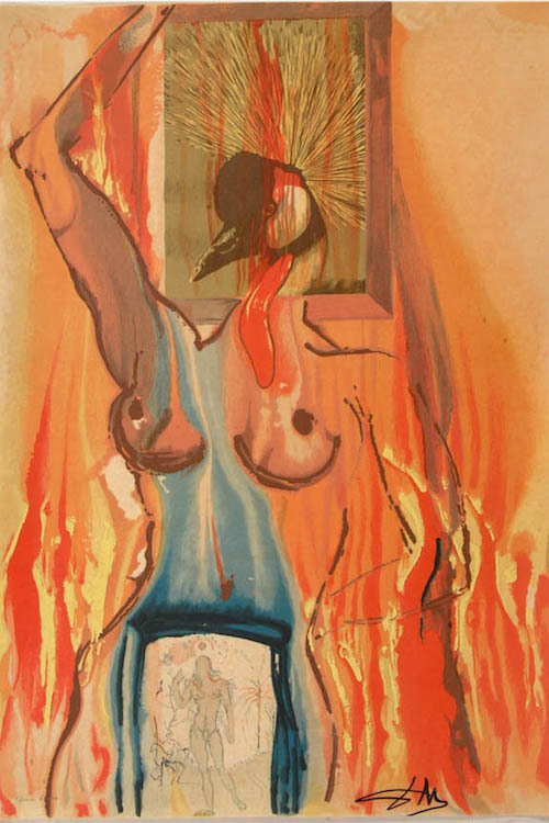 pixography:  Salvador Dali ~ “The Phenix” Illustration from “Alchimie des Philosophes