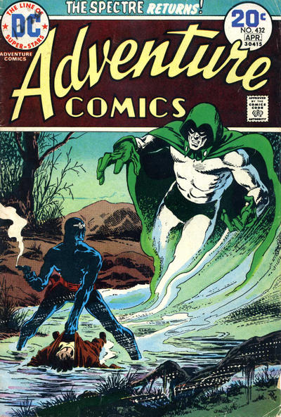 bclaymoore:  ADVENTURE COMICS covers by the late great Jim Aparo. If you love comics, you should probably learn the story of the Michael Fleisher/Jim Aparo Spectre stories. (because why not learn everything about comics?)Harlan Ellison once famously