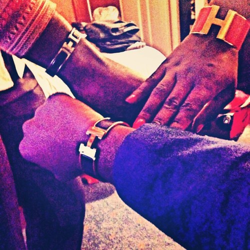 There’s a click - clack for everyone #armcandy #his&hers&hers lol #tbt #hermes