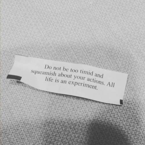 A fortune we should all live by #fortunecookie #wordstoliveby #dailyphilosophy