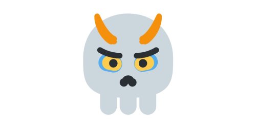 thevriscourse: emoji-mashup-bot: ogre + skull From Twitter homestuck