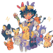 malama-art:ash + pika clones