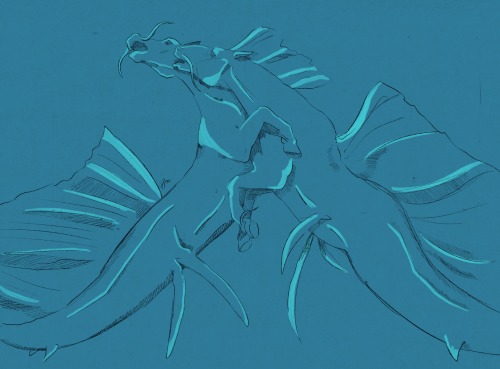 Sassy Water Horses (Hippocampus Came Up In My Textbook And I Was Inspired)