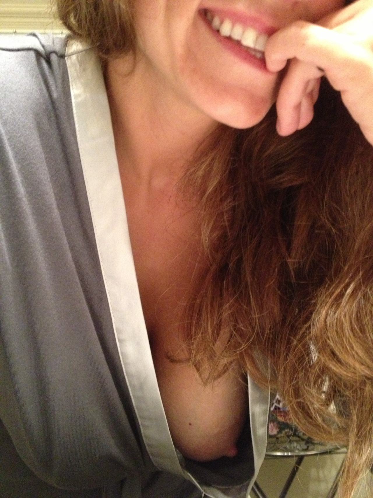 happyhornyoldmarriedcouple:  I might have a smile on my face, but I am freezing!