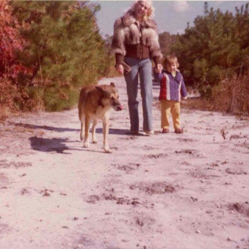 Happy National Dog Day! Antoinette (My Mother) Our dog Jacko & Me (age 2) #HappyNationalDogDay #NJ #antoinettevintage #vintage #adoptdontshop (at Antoinette)