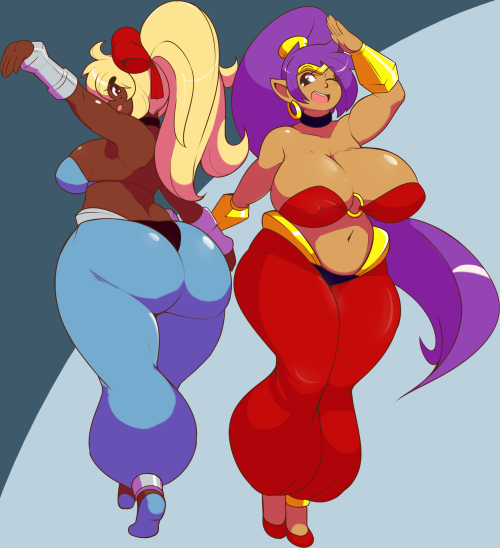 eikasianspire:  Wanted to draw the genie wife and Kirbilia again. So I did both!