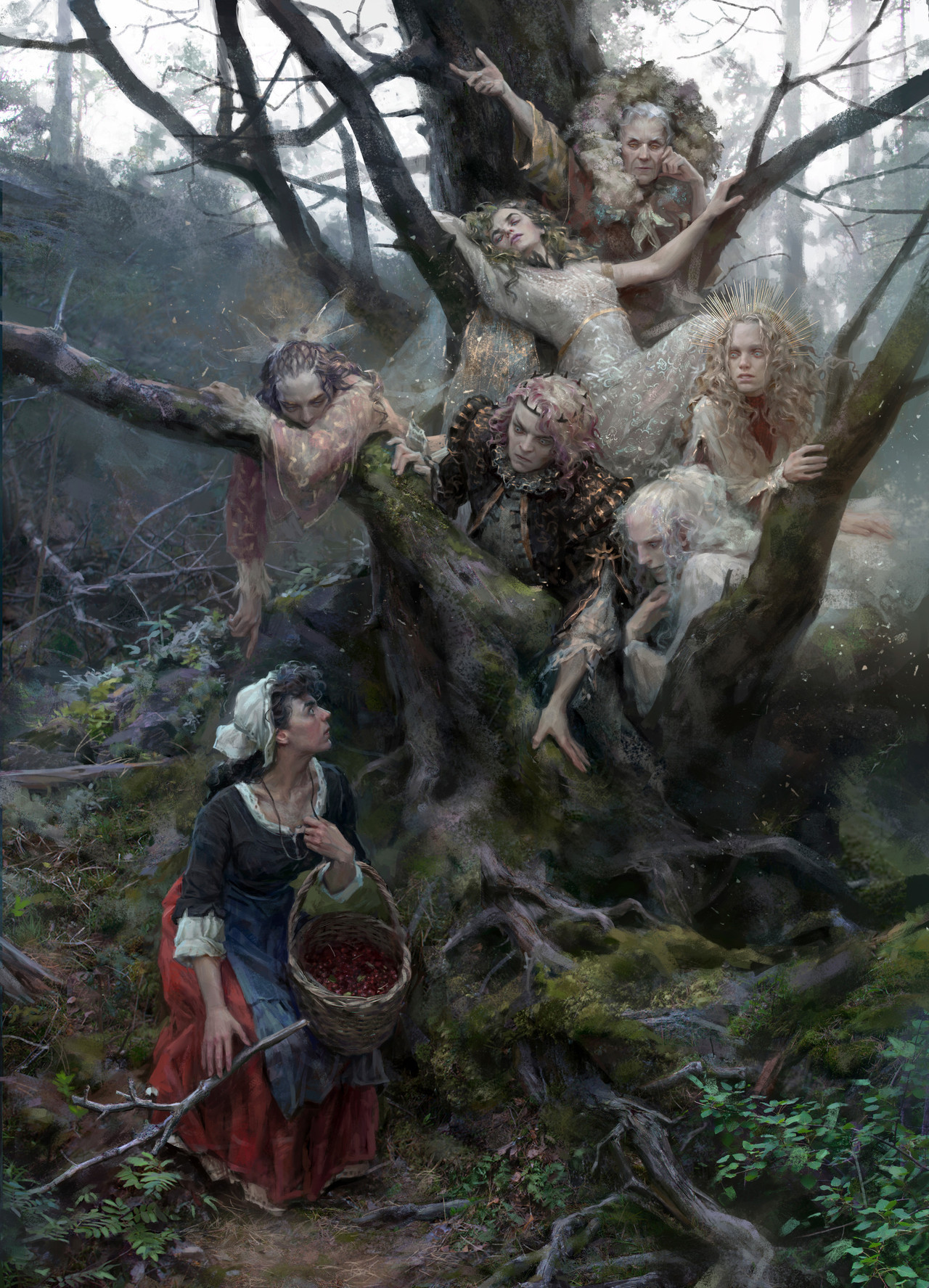 thecollectibles:  Fairy and the peasant girl (for Mythbook 3) by  Yuliya Litvinova