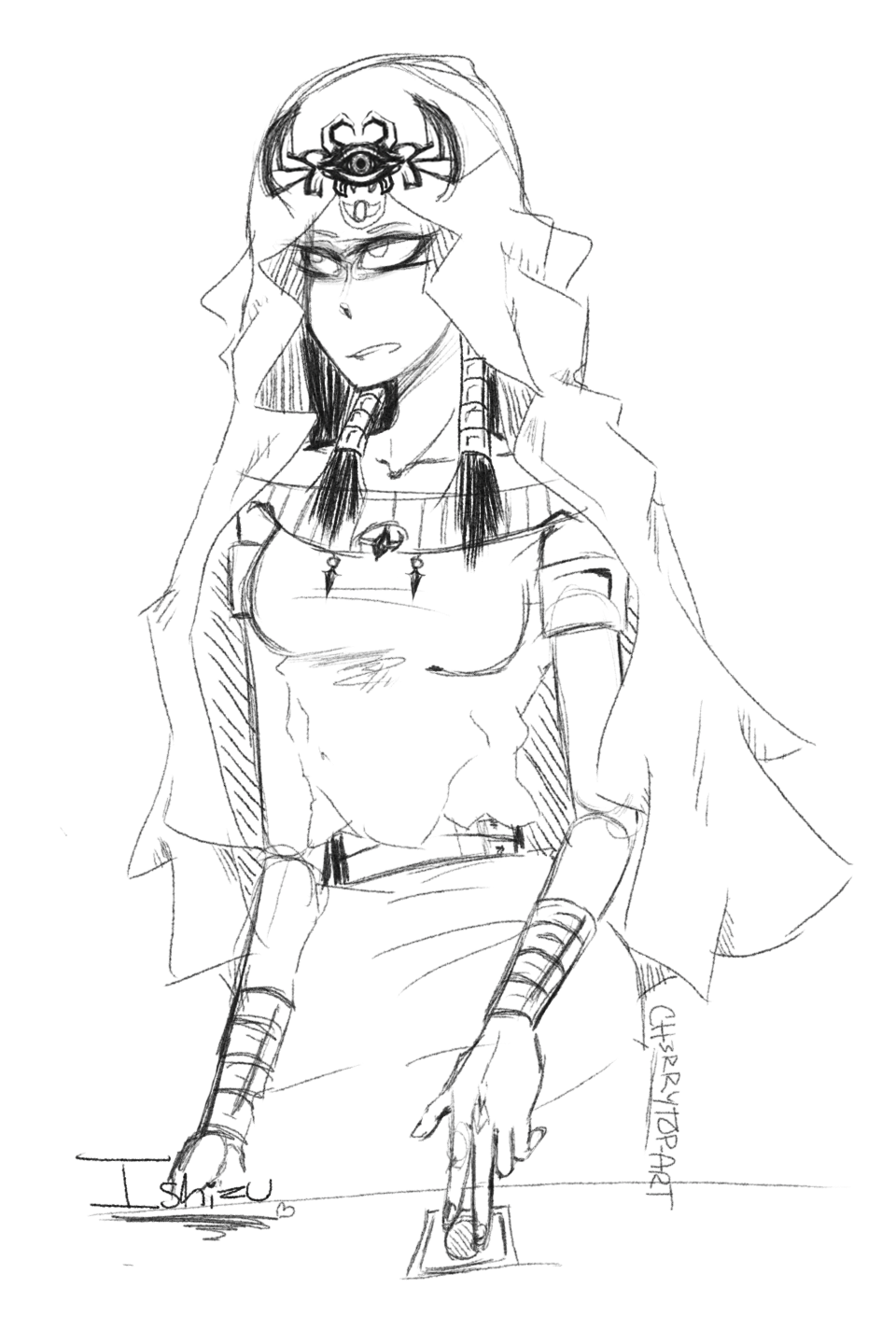ch3rrytop-art:    (◕‿◕)~ Ishtar fam + more Ishizu   
