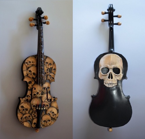 skullspiration:  (via Skull Violin by Mark Noll - Skullspiration) 