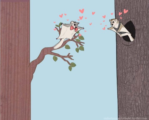 claymangoes: Sugar glider!klaine because of this adorable drawing from Riley